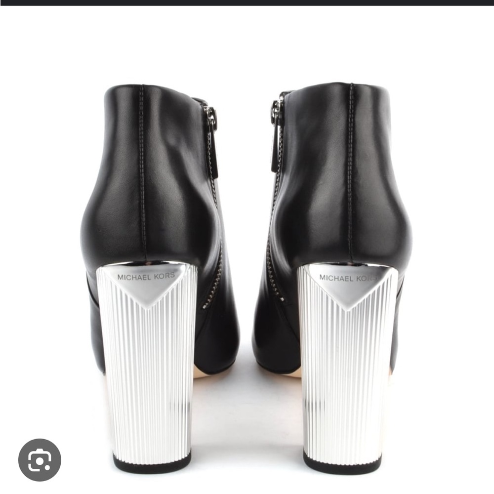 NWT - MICHAEL KORS Paloma leather high heel boots booties. Size 10. SOLD OUT - Picture 2 of 16